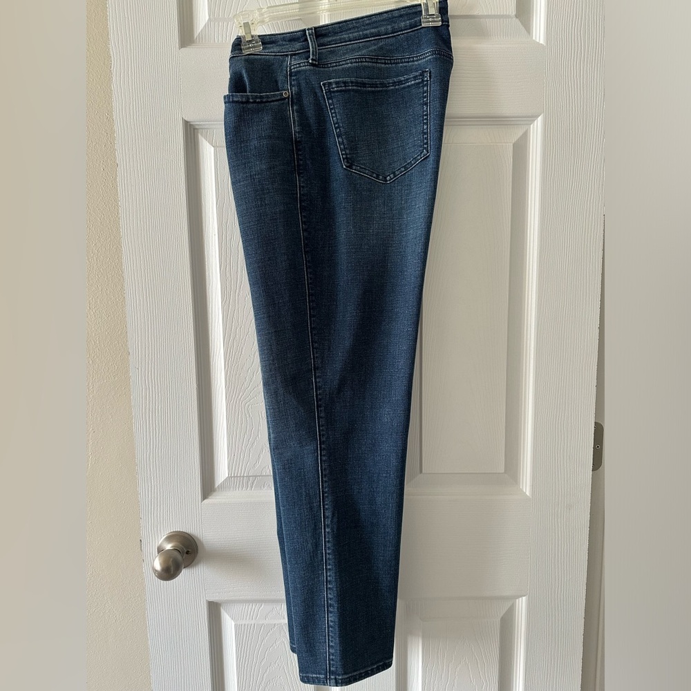 NYDJ Denim straight leg jeans, size 14